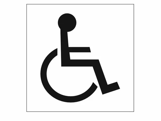 Șablon pictogramă persoane cu dizabilități pentru locuri de parcare rezervate